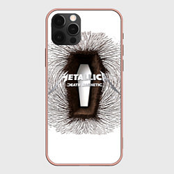 Чехол для iPhone 12 Pro Max Death Magnetic - Metallica, цвет: 3D-светло-розовый