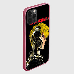 Чехол для iPhone 12 Pro Max Кибернетическое тело Геноса One Punch-Man, цвет: 3D-малиновый — фото 2