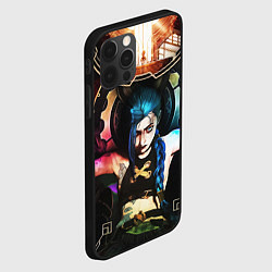 Чехол для iPhone 12 Pro Max ARCANE JINX ОБЛОЖКА LEAGUE OF LEGENDS, цвет: 3D-черный — фото 2