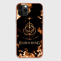 Чехол для iPhone 12 Pro Max Elden Ring Logo, цвет: 3D-светло-розовый