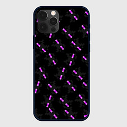 Чехол для iPhone 12 Pro Max ЛИЦО ЭНДЕРМЕНА, МАЙНКРАФТ, цвет: 3D-черный