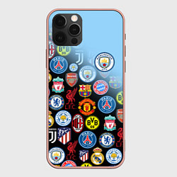 Чехол для iPhone 12 Pro Max МАНЧЕСТЕР СИТИ MANCHESTER CITY, цвет: 3D-светло-розовый