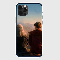 Чехол для iPhone 12 Pro Max Ведьмак и Лютик, цвет: 3D-черный