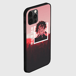 Чехол для iPhone 12 Pro Max Танджиро Камадо Tanjiro Kamado , Клинок, рассекающ, цвет: 3D-черный — фото 2