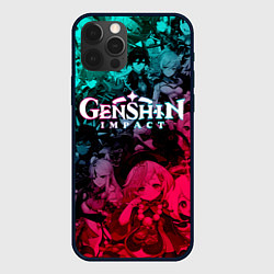 Чехол iPhone 12 Pro Max GENSHIN IMPACT NEON HEROES ГЕНШИН ИМПАКТ НЕОН ГЕРО