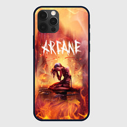 Чехол для iPhone 12 Pro Max JINX В ОГНЕ, АРКЕЙН LEAGUE OF LEGENDS, цвет: 3D-черный