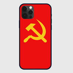 Чехол для iPhone 12 Pro Max Красный Советский союз, цвет: 3D-черный