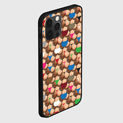 Чехол для iPhone 12 Pro Max Попки, цвет: 3D-черный — фото 2