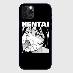 Чехол для iPhone 12 Pro Max HENTAI девочка ahegao, цвет: 3D-черный