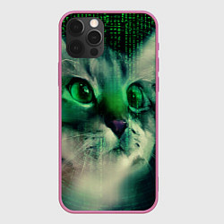 Чехол iPhone 12 Pro Max Cat in The Digital World