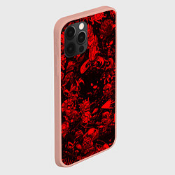 Чехол для iPhone 12 Pro Max DOTA 2 HEROES RED PATTERN ДОТА 2, цвет: 3D-светло-розовый — фото 2