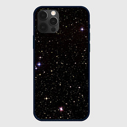 Чехол для iPhone 12 Pro Max Ночное звездное небо, цвет: 3D-черный
