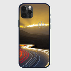Чехол iPhone 12 Pro Max Ночная трасса, Мерседес