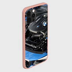 Чехол для iPhone 12 Pro Max BMW Engine Twin Power Turbo, цвет: 3D-светло-розовый — фото 2