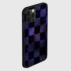 Чехол для iPhone 12 Pro Max Space Neon Chessboard, цвет: 3D-черный — фото 2