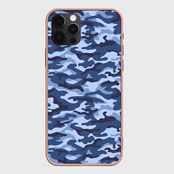 Чехол iPhone 12 Pro Max Синий Камуфляж Camouflage