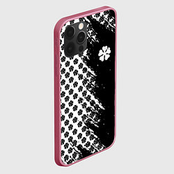 Чехол для iPhone 12 Pro Max Манга чёрный клевер, цвет: 3D-малиновый — фото 2