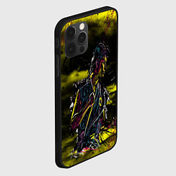 Чехол для iPhone 12 Pro Max Кобра Кай Царапины, цвет: 3D-черный — фото 2