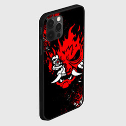 Чехол для iPhone 12 Pro Max SAMURAI CYBERPUNK 2077 LOGO, цвет: 3D-черный — фото 2