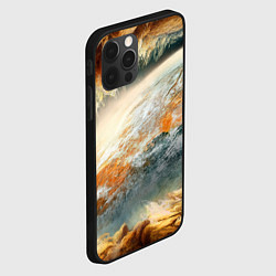 Чехол для iPhone 12 Pro Max Песчаный Космос, цвет: 3D-черный — фото 2