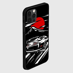 Чехол для iPhone 12 Pro Max TOYOTA SUPRA Под Луной, цвет: 3D-черный — фото 2