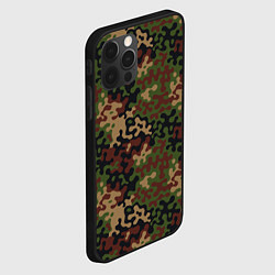 Чехол для iPhone 12 Pro Max Военный Камуфляж Military, цвет: 3D-черный — фото 2