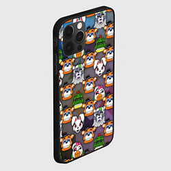 Чехол для iPhone 12 Pro Max Фредди, Рокси, Ванни, Чика и Монтгомери, цвет: 3D-черный — фото 2