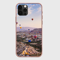 Чехол для iPhone 12 Pro Max Воздушные Шары!, цвет: 3D-светло-розовый