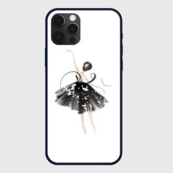 Чехол для iPhone 12 Pro Max Девушка балерина, цвет: 3D-черный