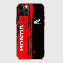 Чехол для iPhone 12 Pro Max Honda марка авто, цвет: 3D-светло-розовый