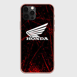 Чехол iPhone 12 Pro Max Honda Красные линии