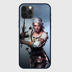 Чехол для iPhone 12 Pro Max Ciri sword, цвет: 3D-черный