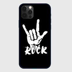 Чехол для iPhone 12 Pro Max РОК - ROCK, цвет: 3D-черный
