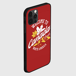 Чехол для iPhone 12 Pro Max Канада Canada, цвет: 3D-черный — фото 2