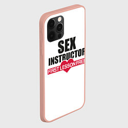 Чехол для iPhone 12 Pro Max Секс Инструктор SEX INSTRUCTOR, цвет: 3D-светло-розовый — фото 2