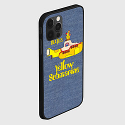 Чехол для iPhone 12 Pro Max On a Yellow Submarine 3D, цвет: 3D-черный — фото 2