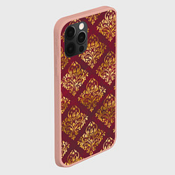Чехол для iPhone 12 Pro Max Классические золотые узоры, цвет: 3D-светло-розовый — фото 2