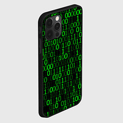 Чехол для iPhone 12 Pro Max Бинарный Код Binary Code, цвет: 3D-черный — фото 2