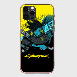 Чехол iPhone 12 Pro Max Ви и Джонни Cyberpunk 2077 Vi johnny