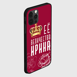 Чехол для iPhone 12 Pro Max Её величество Прекрасная, цвет: 3D-черный — фото 2