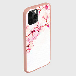 Чехол для iPhone 12 Pro Max Распустившаяся весна, цвет: 3D-светло-розовый — фото 2