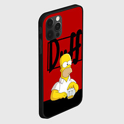 Чехол для iPhone 12 Pro Max Гомер и пиво Симпсоны Simpsons, цвет: 3D-черный — фото 2