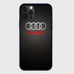 Чехол iPhone 12 Pro Max Audi карбон