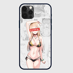 Чехол для iPhone 12 Pro Max Senpai Kitagawa Manga, цвет: 3D-черный