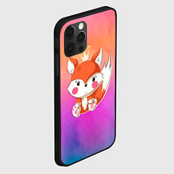 Чехол для iPhone 12 Pro Max Маленький рыжий лисенок с короной, цвет: 3D-черный — фото 2