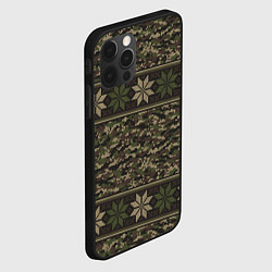 Чехол для iPhone 12 Pro Max Камуфляжный Свитер Алатырь, цвет: 3D-черный — фото 2