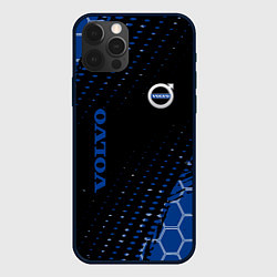 Чехол для iPhone 12 Pro Max Volvo - Вольво Sport соты, цвет: 3D-черный