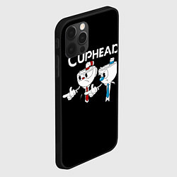 Чехол для iPhone 12 Pro Max Cuphead грозные ребята из Криминального чтива, цвет: 3D-черный — фото 2