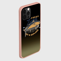 Чехол для iPhone 12 Pro Max Большая рыба fish, цвет: 3D-светло-розовый — фото 2