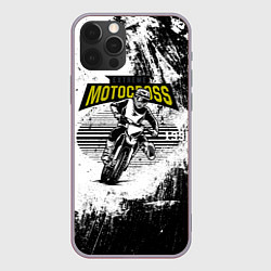 Чехол для iPhone 12 Pro Max Motocross Мотокросс, цвет: 3D-серый